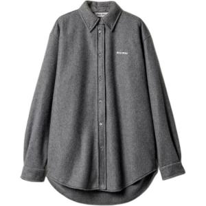 Серая женская футболка MIU MIU, серый