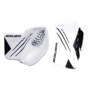 BAUER Наколенники вратаря для хоккея с рукояткой, Hyperlite Competition-Grade, комплект для взрослых