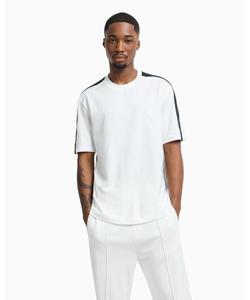 Футболка с коротким рукавом, круглым вырезом и логотипом A|X Armani Exchange, белая