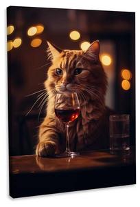 Картина на холсте Hustling Sharks Vino Night ll, оранжевый