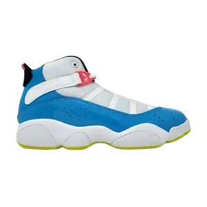 Кроссовки Air Jordan Jordan 6 Rings PS 'White Light Blue Fury', синий