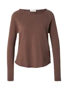 AMERICAN VINTAGE Лонгслив 'SONOMA' в крапчатом коричневом