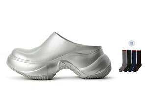 Женские сандалии с закрытым носком «Исходный код» NUTTINESS, Silver