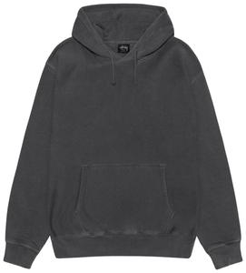 Худи Stussy Buana, окрашенное пигментами, черный