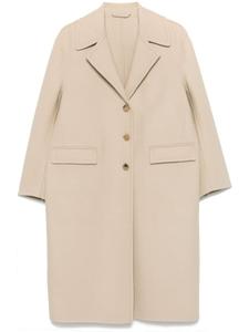 Ermanno Scervino пальто из натуральной шерсти, нейтральный цвет