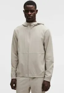 Лицензия на тренировки, тренировочная куртка с текстурированной застежкой-молнией Lululemon, Downtown Tan