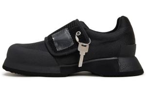 Мужские повседневные туфли унисекс с низким верхом черного цвета Conp