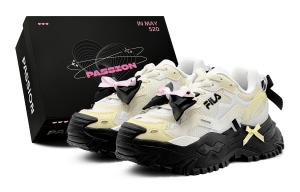 Fusion Bianco, Lemon Bowknot, модные универсальные низкие повседневные кроссовки women's FILA, Champagne