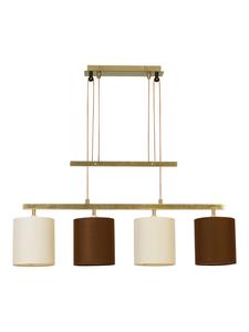 Подвесной светильник "TILDE" из матовой латуни - (Д) 86 см x (Ш) 15 см x (В) 116 см Näve, Messingmatt - (L)86 cm x (B)15 cm x (H)116 cm