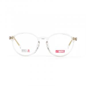 MARVEL Пластиковая оправа круглые очки Unisex, Transparent White C051