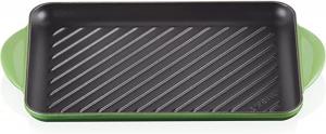Прямоугольная чугунная сковорода-гриль Le Creuset, 32 см, подходит для всех типов плит, включая индукционные, бамбук, 20202324080460