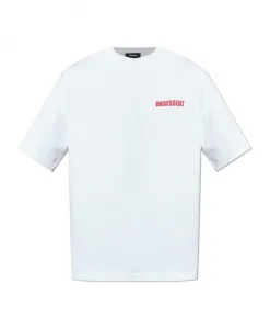 Хлопковая футболка Dsquared2, белый