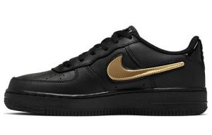Кроссовки Nike Air Force 1 LV8 3 'Removable Swoosh - Black' GS