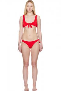 Бикини с завязками The Attico, красный