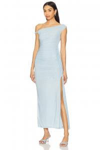 Асимметричное платье Layana Bardot, light blue