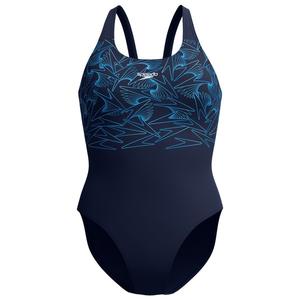 Женский купальник Hyperboom Placement Muscleback Speedo, синий