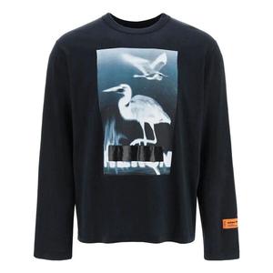 Футболка censored heron long-sleeve t-shirt 'black white' Heron Preston, черный