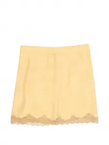 Мини-юбка с кружевной отделкой Bimba Y Lola, желтый