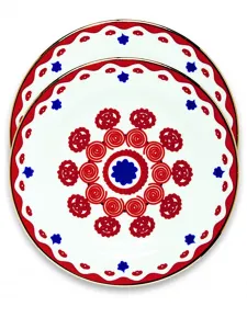 Набор из двух десертных тарелок La Doublej, белый