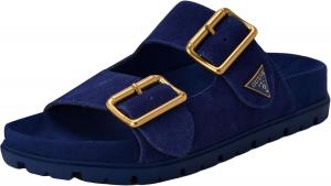 GUESS womens Fasten, Medium Blue Suede 420