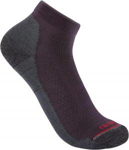 Carhartt womens Женские легкие носки Low Cut из смеси синтетики и мериносовой шерсти, Purple