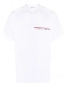 Футболка с нашивкой-логотипом Alexander Mcqueen, белый