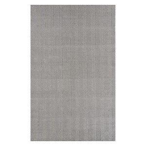 Полосатый ковер «Кимберли» в коттеджном стиле Nuloom, серый, 275x366 см