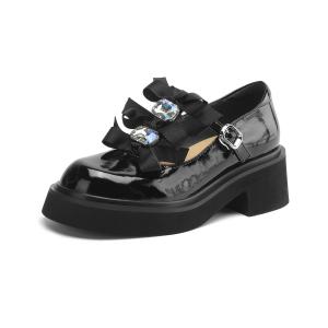 FMM Туфли Мэри Джейн женские черные