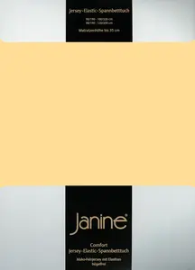 Простыня на резинке Janine ELASTIC 5002 .100 x 200 ваниль Original Janine