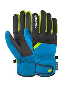Перчатки Reusch, цвет 4452 brill.blue/black/saf.yell