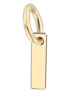 Adeliás Кулон унисекс - кулон в виде буквы N, изготовленный из золота 375 пробы