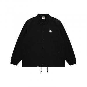 Aape Куртка с длинным рукавом с нашивкой логотипа A Bathing APE, Black BKX
