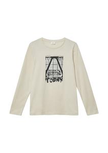 s.Oliver Лонгслив в кремовом цвете
