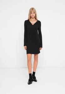 Платье Vero Moda VMMARRI V NECK SHORT DRESS, Black/Gold-Coloured/Black