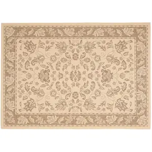 Внутренний ковер с цветочным бордюром для двора и улицы Safavieh, мультиколор, 153x229 см