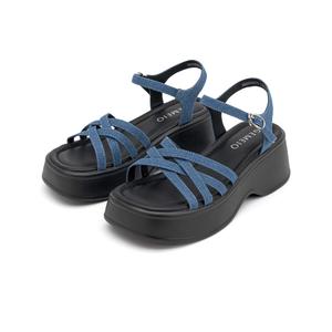 Сандалии женские Gemeiq, цвет Denim blue (fabric)