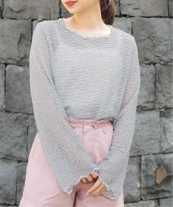 tiptop/Комплект из длинной футболки и майки с прозрачной каймой