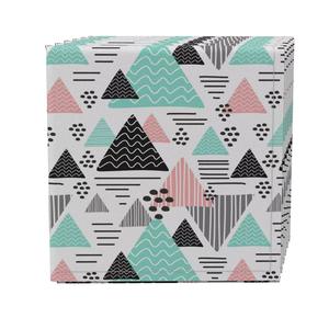 Набор салфеток из 4 шт., 100 % хлопок, 20x20 дюймов, узор «Ретро-тренды»