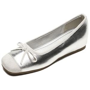 Повседневные однобортные туфли женские City camel, Silver