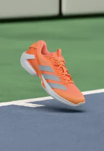 Теннисные кроссовки adizero ubersonic 5 для игры на нескольких кортах Adidas Performance, Beam Orange/Halo Blue/Footwear White