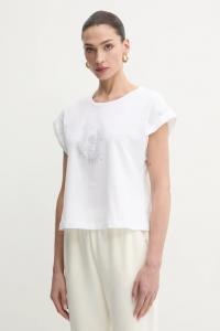 Хлопковая футболка Liu Jo, белый