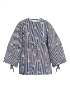 Блузка из органического хлопка MUNTHE, синий