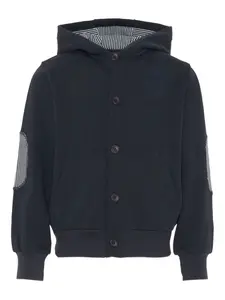 Худи с нашивками на локтях Fay Kids, синий