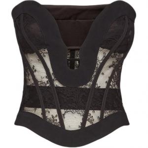 Waves Strapless Bustier DSQUARED 2, черный