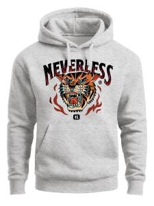 Толстовка Neverless Tiger, серый