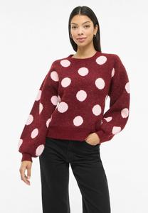 Джемпер VILA RUNDHALS, Winetasting/Dark Red