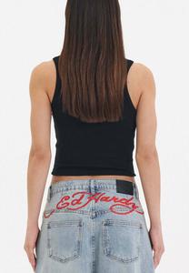 Топ DEATH BEFORE Ed Hardy, черный