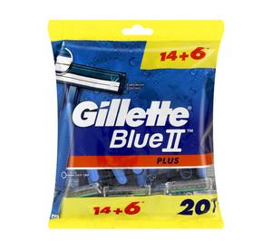 Gillette, Blue II Plus, одноразовая бритва, 20 шт