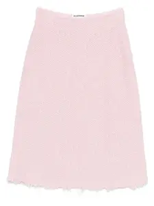 А-образная юбка с необработанным краем Jil Sander, розовый
