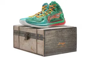 Li-Ning Liren 4 баскетбольные кроссовки Unisex High top Jade Frost Green/Pure Blue